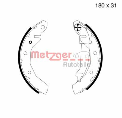 Brake Shoe Set (MG 724)