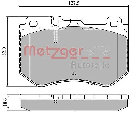 Brake Pad Set, disc brake (1170852)
