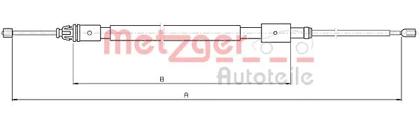 Cable Pull, parking brake (10.4716)