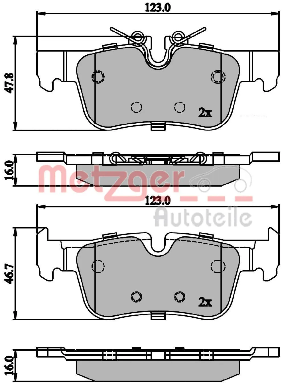 Brake Pad Set, disc brake