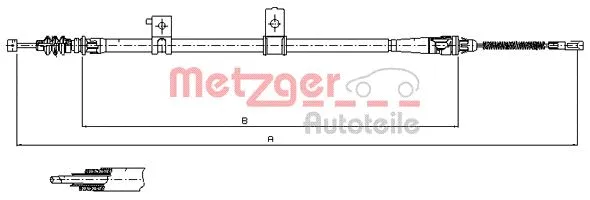 Cable Pull, parking brake (17.6032)