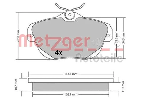 Brake Pad Set, disc brake