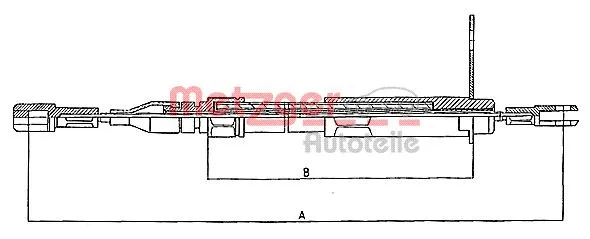 Cable Pull, parking brake (10.943)