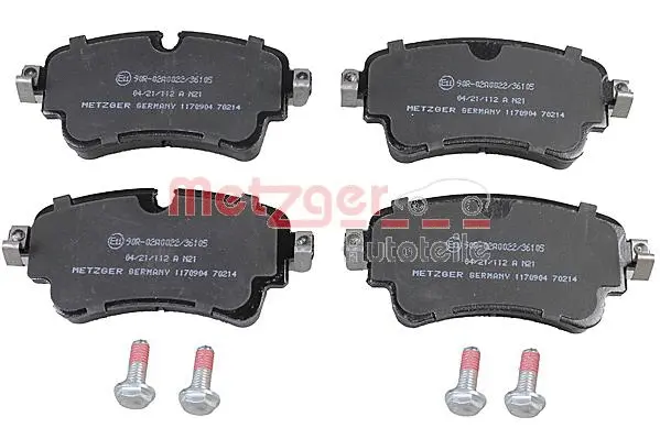 Brake Pad Set, disc brake (1170904)