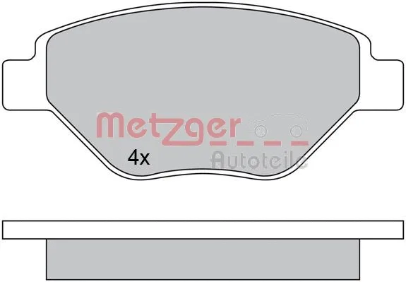 Brake Pad Set, disc brake (1170652)