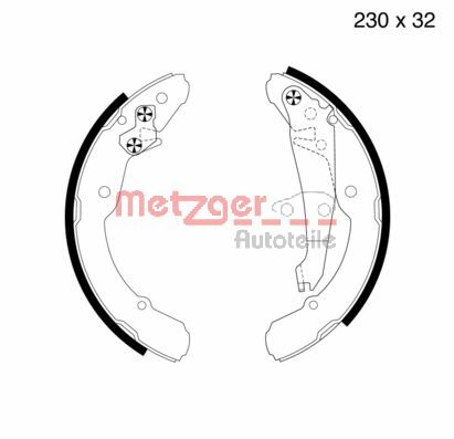 Brake Shoe Set (MG 705)