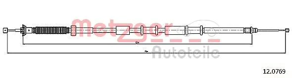 Cable Pull, parking brake (12.0769)