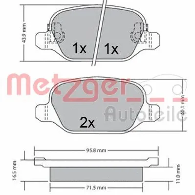 Brake Pad Set, disc brake