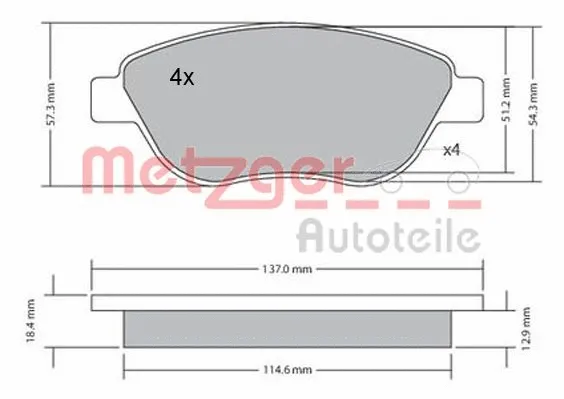 Brake Pad Set, disc brake