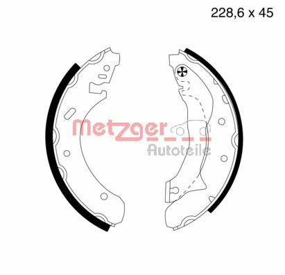 Brake Shoe Set (MG 581)