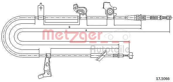 Cable Pull, parking brake (17.5066)