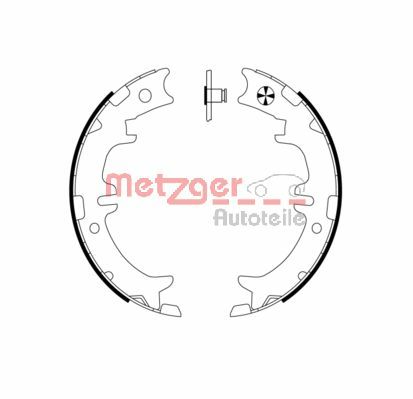 Brake Shoe Set, parking brake (MG 958)