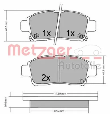 Brake Pad Set, disc brake