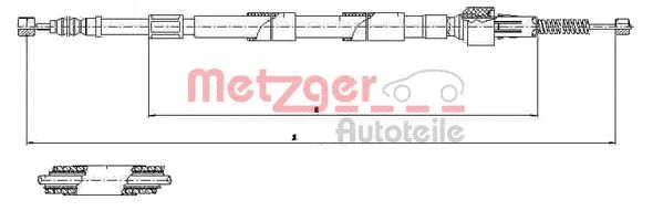 Cable Pull, parking brake (17.1522)