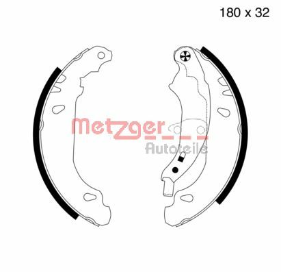 Brake Shoe Set (MG 719)