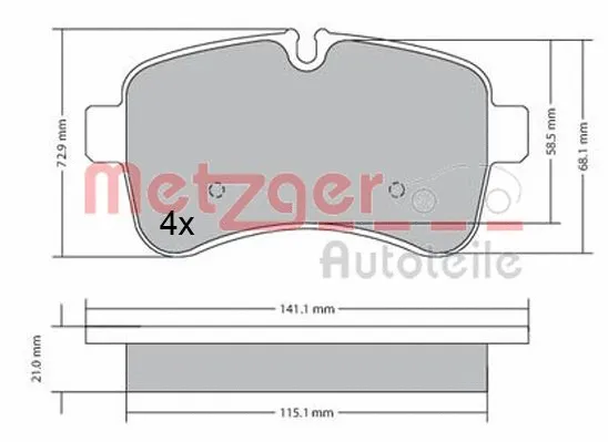 Brake Pad Set, disc brake