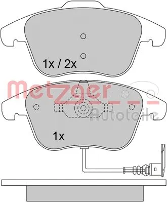 Brake Pad Set, disc brake (1170289)