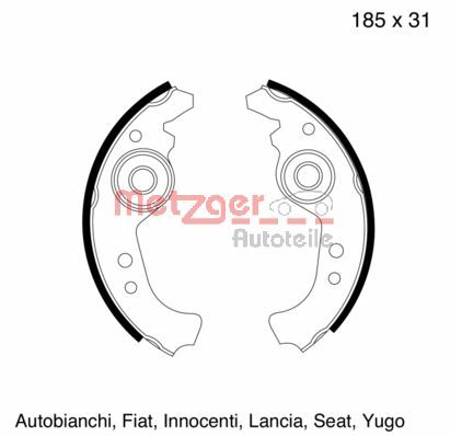 Brake Shoe Set (MG 103)