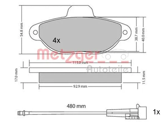 Brake Pad Set, disc brake