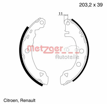 Brake Shoe Set (MG 425)