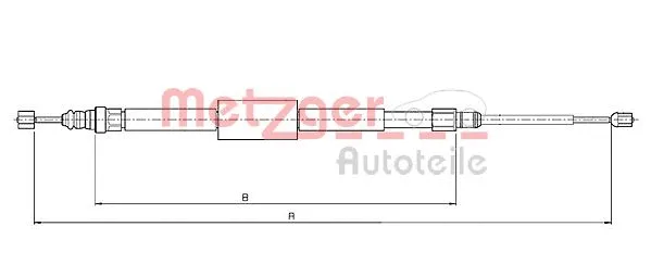 Cable Pull, parking brake (10.6687)