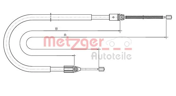 Cable Pull, parking brake (10.6691)