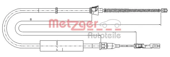 Cable Pull, parking brake (10.7507)