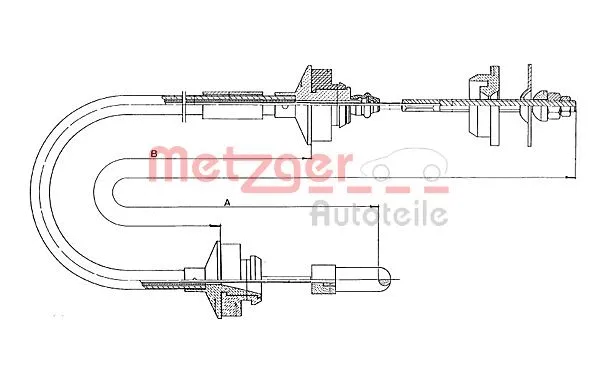 Cable Pull, clutch control (11.3007)