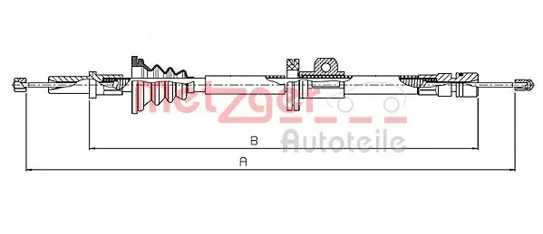 Cable Pull, parking brake (10.8062)