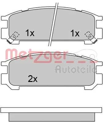 Brake Pad Set, disc brake (1170429)
