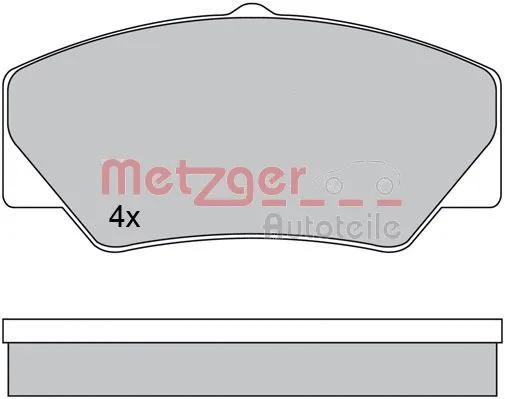 Brake Pad Set, disc brake (1170599)