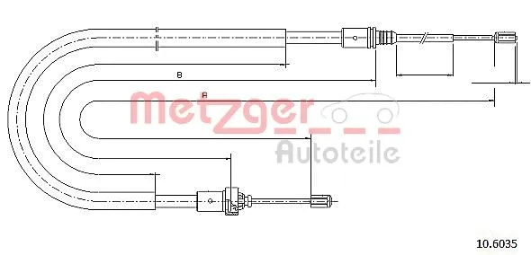 Cable Pull, parking brake (10.6035)