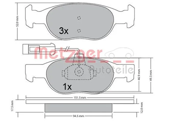 Brake Pad Set, disc brake