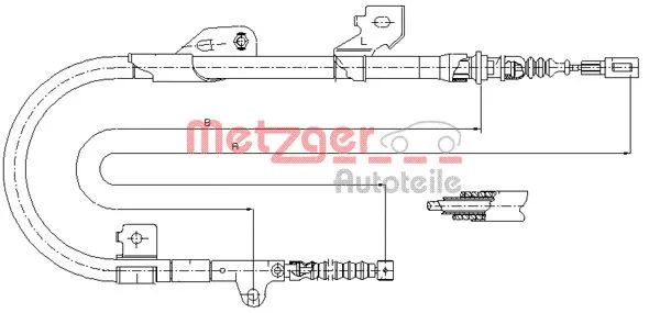 Cable Pull, parking brake (17.0114)