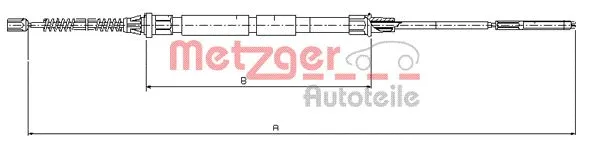 Cable Pull, parking brake (10.7431)
