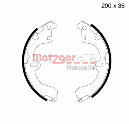 Brake Shoe Set (MG 505)