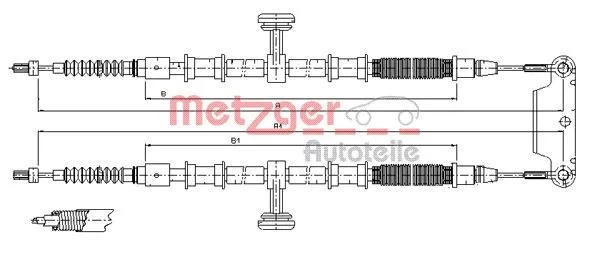 Cable Pull, parking brake (11.5944)