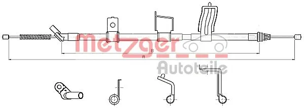 Cable Pull, parking brake (17.0326)