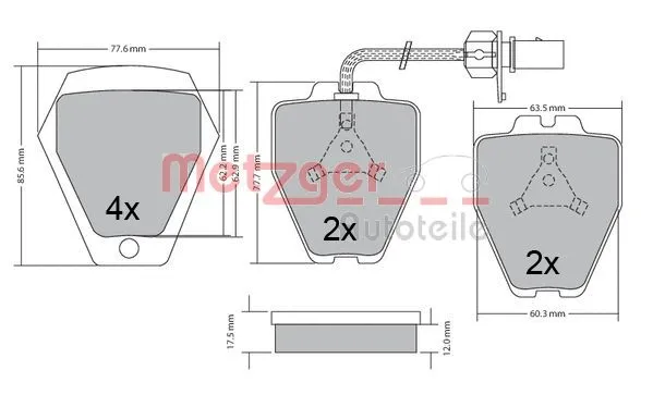 Brake Pad Set, disc brake