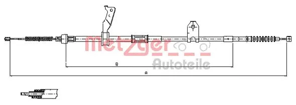 Cable Pull, parking brake (17.1482)