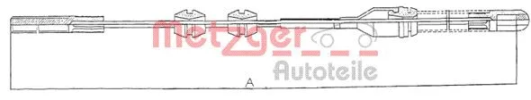 Cable Pull, parking brake (11.5921)