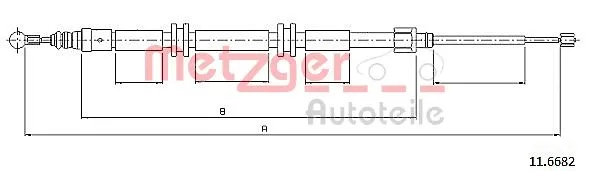 Cable Pull, parking brake (11.6682)