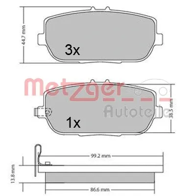 Brake Pad Set, disc brake