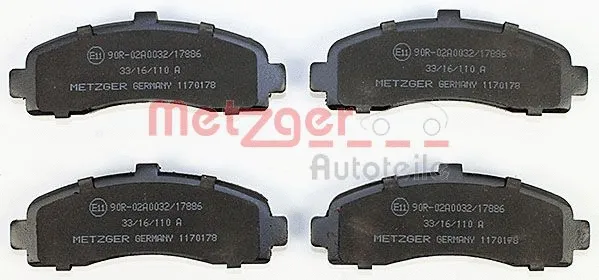 Brake Pad Set, disc brake (1170178)