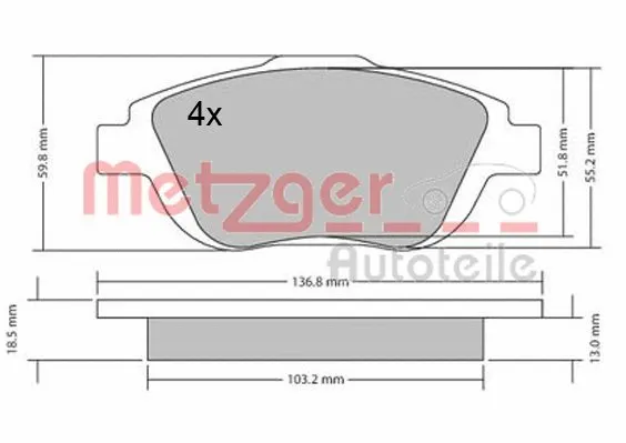 Brake Pad Set, disc brake