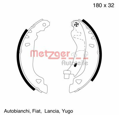 Brake Shoe Set (MG 457)