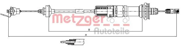 Cable Pull, clutch control (11.3049)