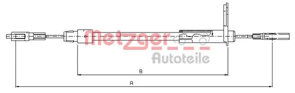 Cable Pull, parking brake (10.9442)