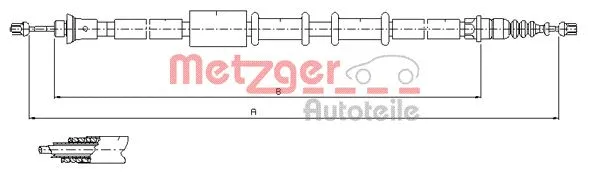 Cable Pull, parking brake (1651.22)