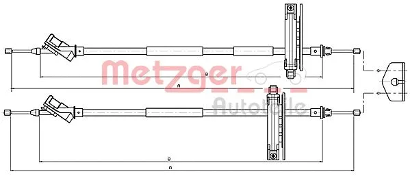Cable Pull, parking brake (10.5361)